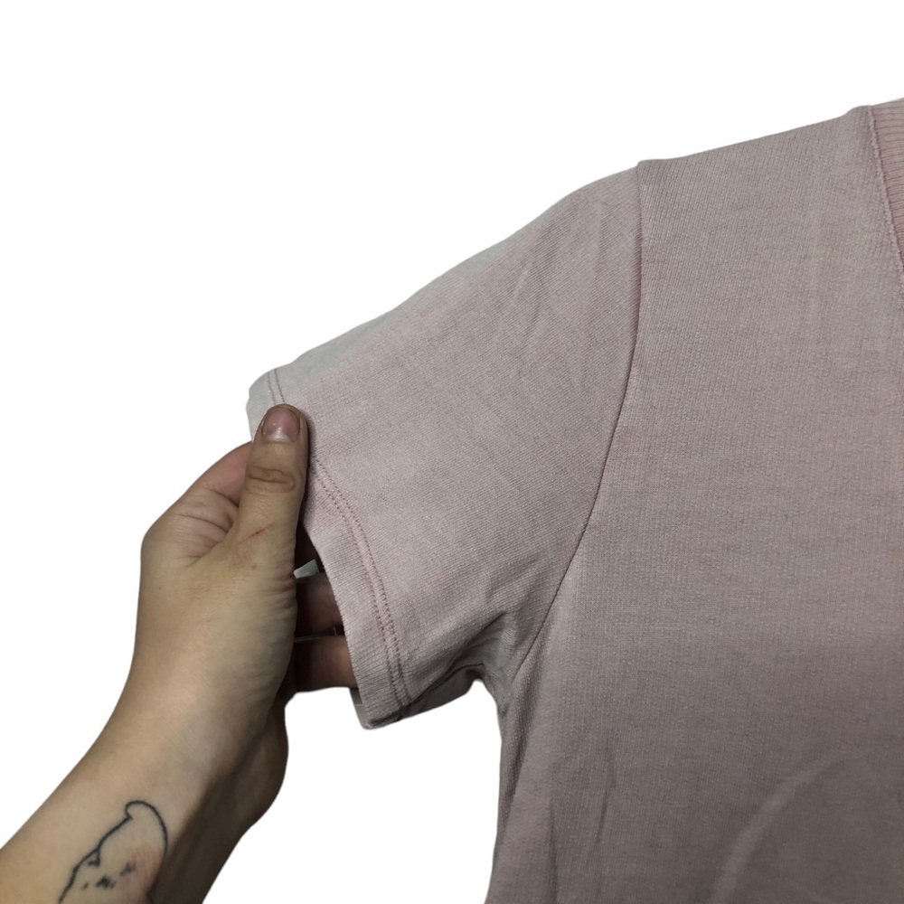 Jane and Delancey Light Pink V-Neck Short Sleeve Tiered T-Shirt Dress - Picture 4 of 11